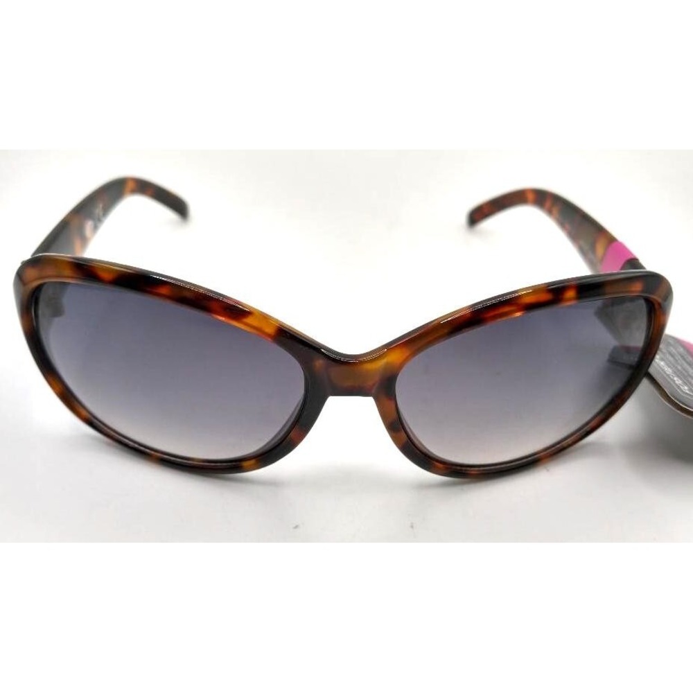 Foster Grant Embry Womens Tortoise Brown Butterfly Fashion Sunglasses Gray Lens